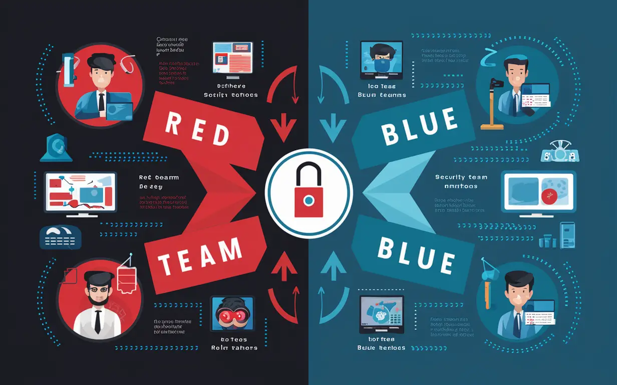 red Red Team vs. Blue Team: The Art of Cybersecurity Warfare